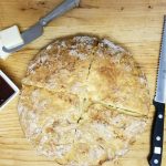 Baked Irish Soda Bread - out of the pan